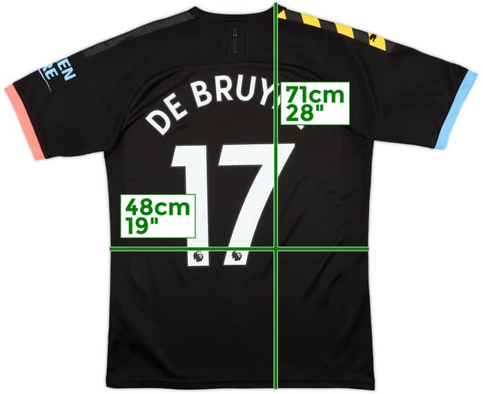 2019-20 Manchester City Away Shirt De Bruyne #17 - 9/10 - (M)