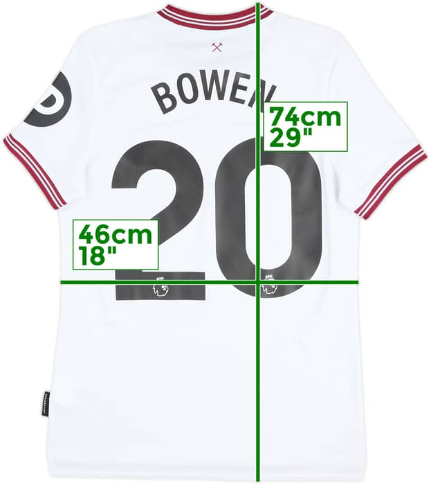 2023-24 West Ham Away Shirt Bowen #20 - 6/10 - (S)