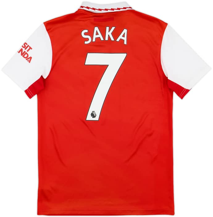 2022-23 Arsenal Home Shirt Saka #7 - 7/10 - (S)