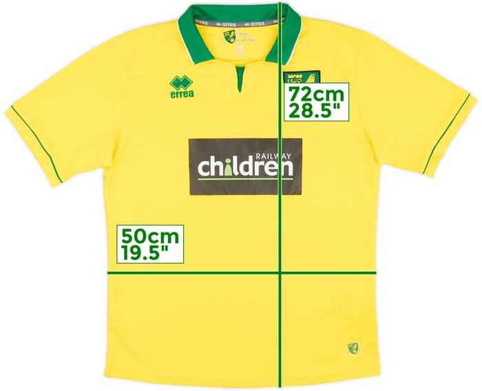 2012-13 Norwich Home Shirt - 8/10 - (L)