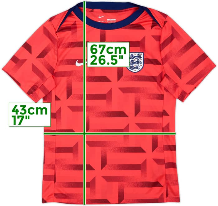 2024-25 England Nike Training Shirt - 8/10 - (S)