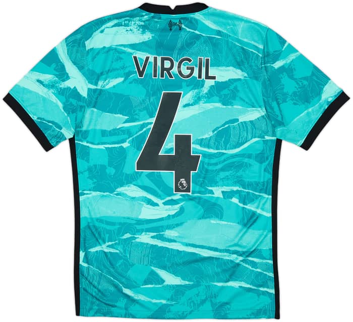 2020-21 Liverpool Away Shirt Virgil #4 - 5/10 - (S)