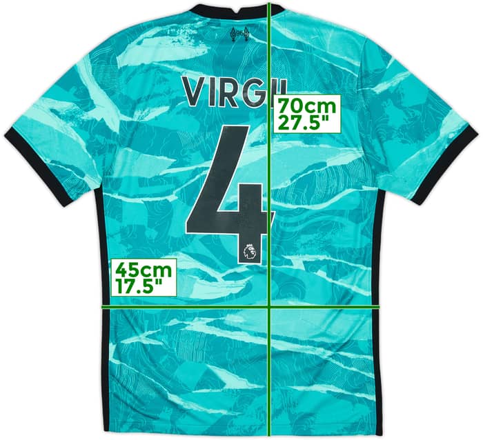 2020-21 Liverpool Away Shirt Virgil #4 - 5/10 - (S)