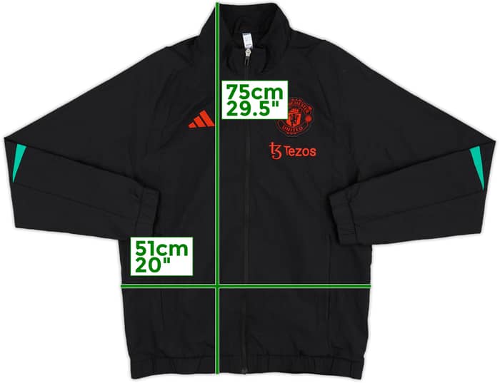 2023-24 Manchester United adidas Track Jacket - 8/10 - (M)