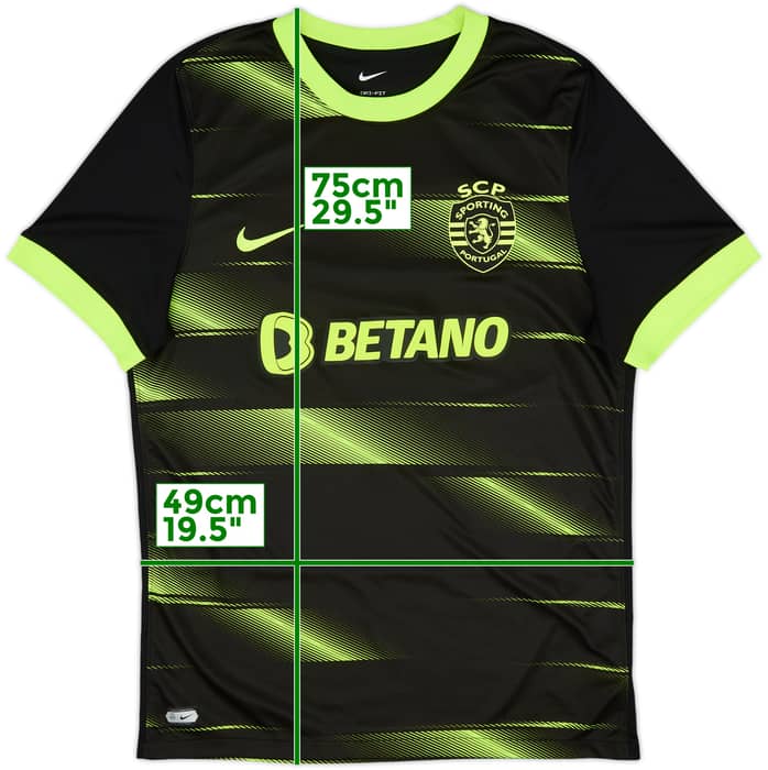 2022-23 Sporting Lisbon Away Shirt - 8/10 - (L)