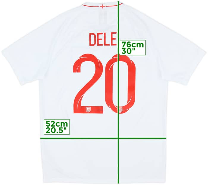 2018-19 England Home Shirt Dele #20 - 8/10 - (L)