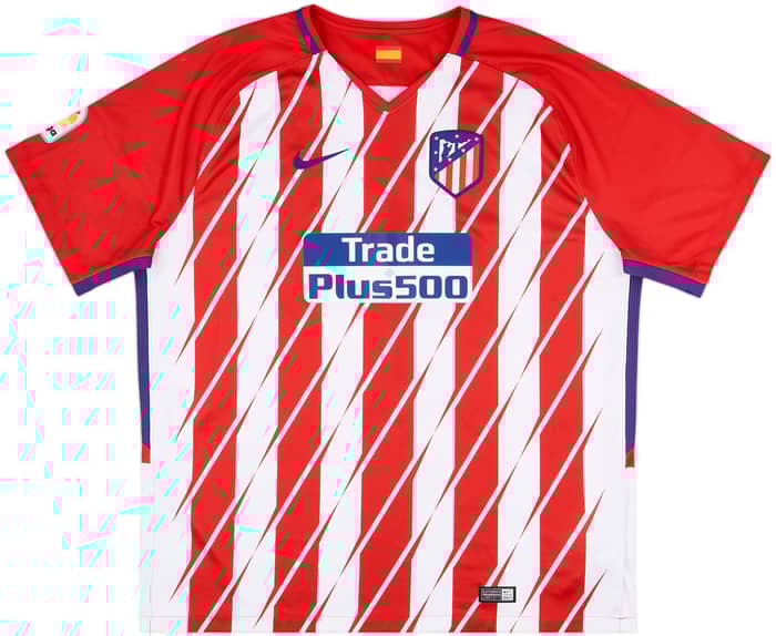 2017-18 Atletico Madrid Home Shirt Griezmann #7 - 9/10 - (XXL)