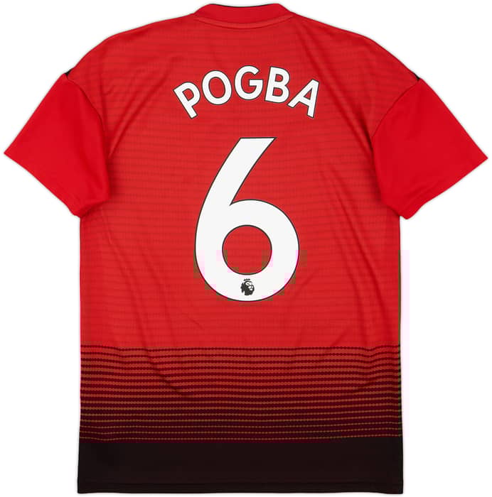 2018-19 Manchester United Home Shirt Pogba #6 - 9/10 - (XS)