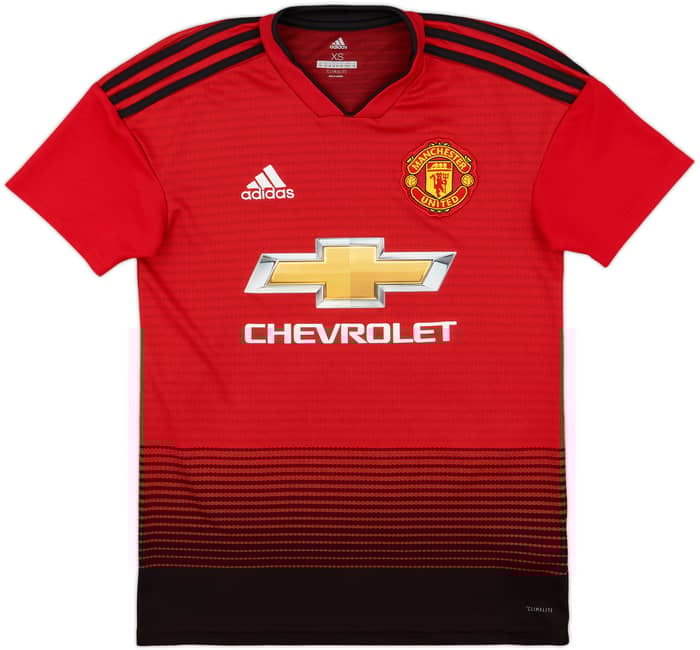 2018-19 Manchester United Home Shirt Pogba #6 - 9/10 - (XS)