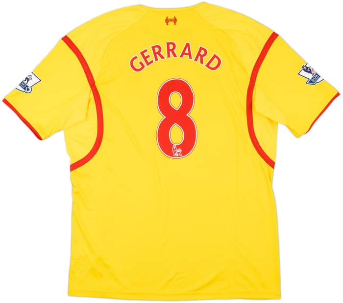 2014-15 Liverpool Away Shirt Gerrard #8 - 8/10 - (XXL)