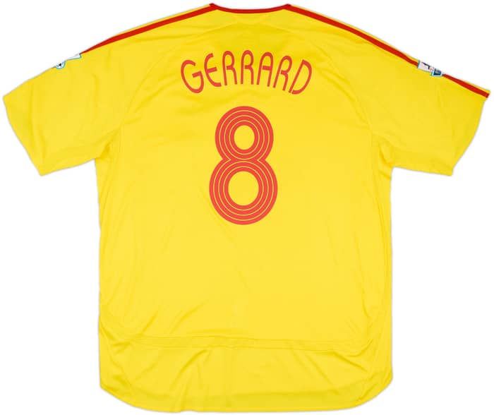 2006-07 Liverpool Away Shirt Gerrard #8 - 7/10 - (XXL)