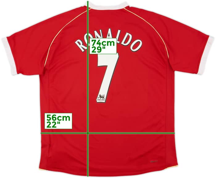 2006-07 Manchester United Home Shirt Ronaldo #7 - 6/10 - (XL)