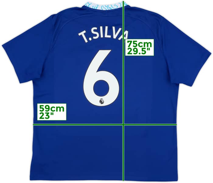 2022-23 Chelsea Home Shirt T.Silva #6 - 8/10 - (XL)