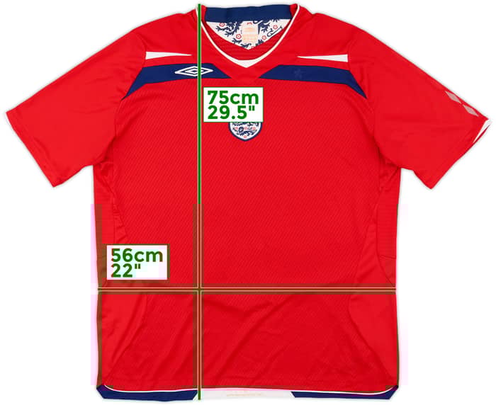 2008-10 England Away Shirt - 4/10 - (XXL)