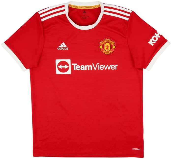 2021-22 Manchester United Home Shirt B.Fernandes #18 - 8/10 - (L)