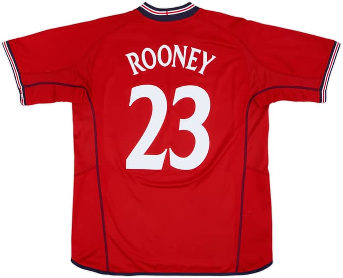 2002-04 England Away Shirt Rooney #23 - 6/10 - (L)