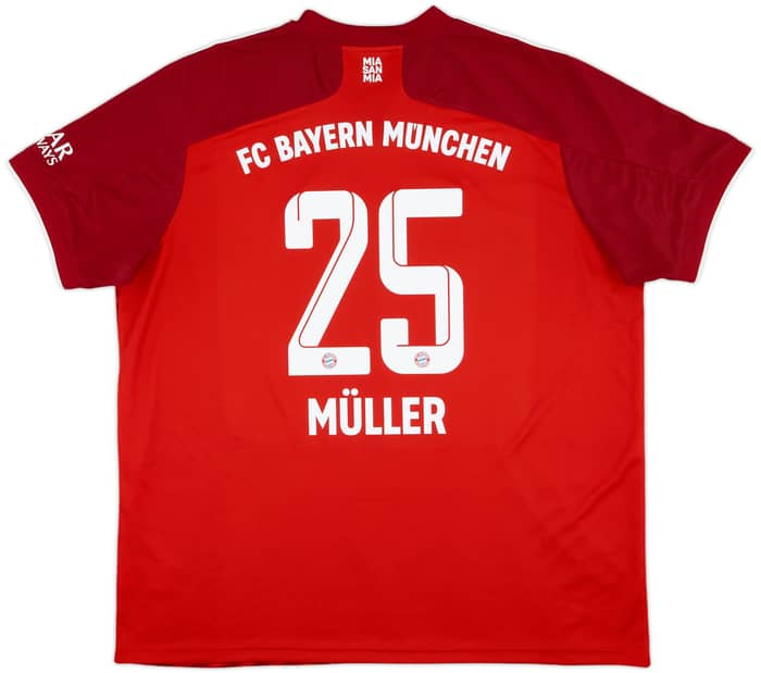 2021-22 Bayern Munich Home Shirt Muller #25 - 9/10 - (XXL)