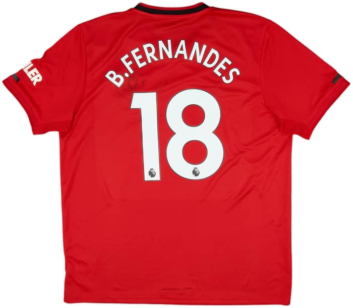 2019-20 Manchester United Home Shirt B.Fernandes #18 - 5/10 - (XL)
