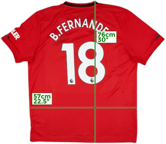 2019-20 Manchester United Home Shirt B.Fernandes #18 - 5/10 - (XL)