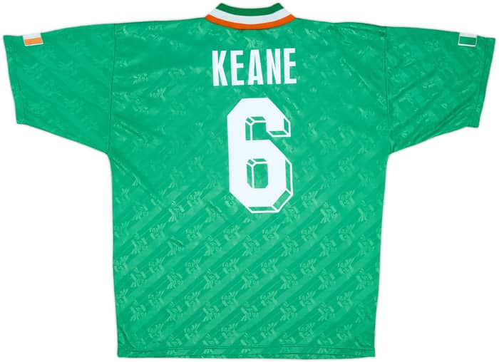1994-95 Ireland Home Shirt Keane #6 - 9/10 - (L)