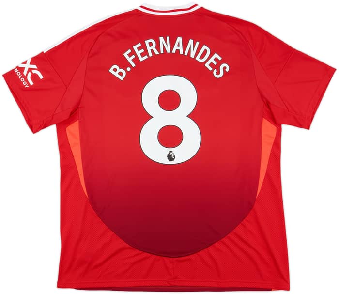 2024-25 Manchester United Home Shirt B.Fernandes #8 - 10/10 - (XXL)