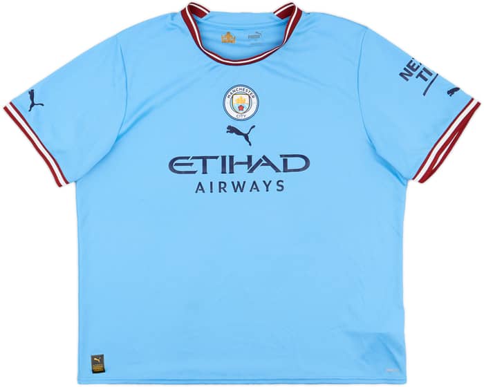 2022-23 Manchester City Home Shirt De Bruyne #17 - 8/10 - (XXL)