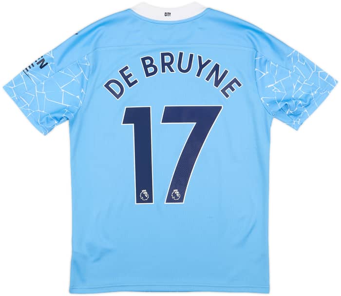 2020-21 Manchester City Home Shirt De Bruyne #17 - 8/10 - (S)