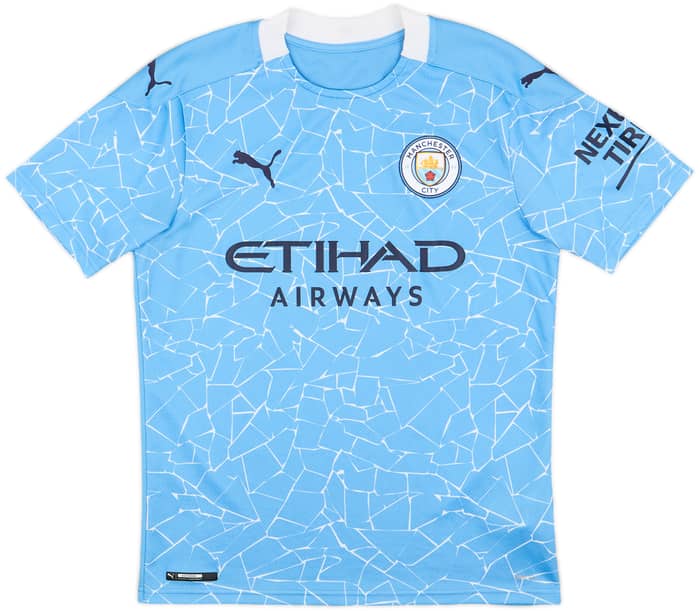 2020-21 Manchester City Home Shirt De Bruyne #17 - 8/10 - (S)