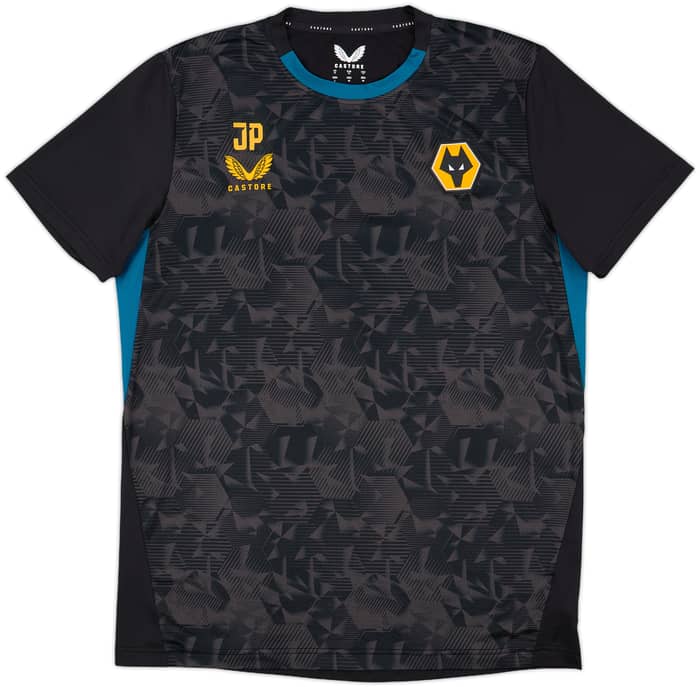 2021-22 Wolves Staff Issue Castore Training Shirt 'JP' - 8/10 - (M)