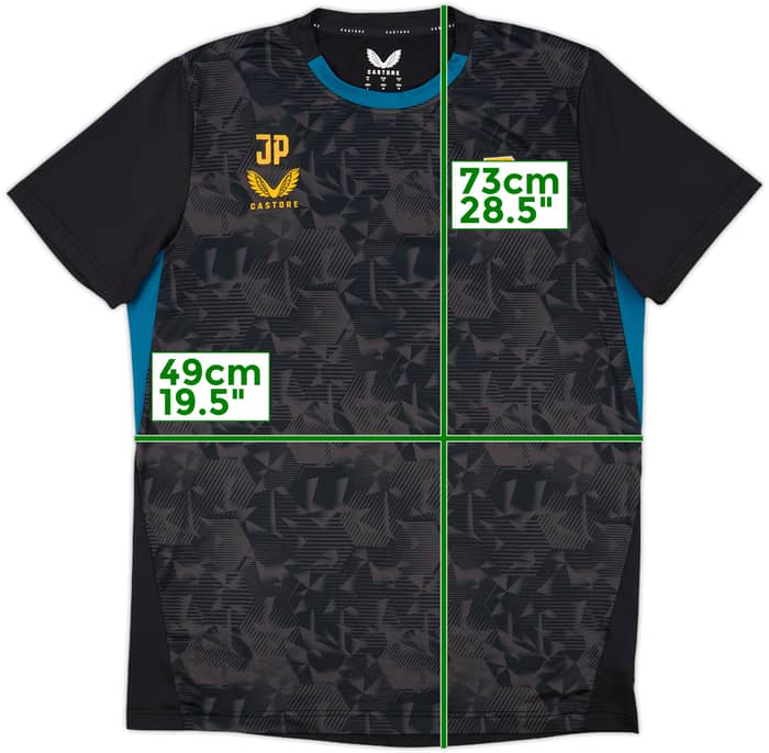 2021-22 Wolves Staff Issue Castore Training Shirt 'JP' - 8/10 - (M)