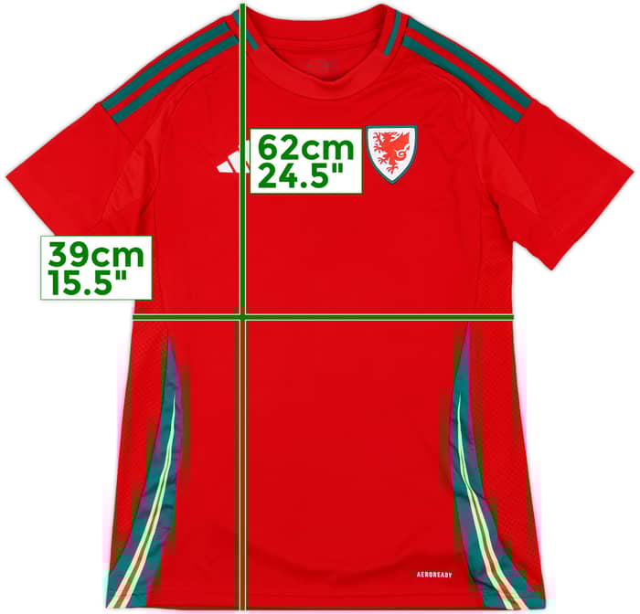 2024-25 Wales Home Shirt - 9/10 - (Women's S)