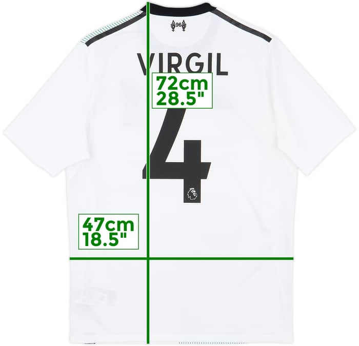 2017-18 Liverpool Away Shirt Virgil #4 - 9/10 - (S)