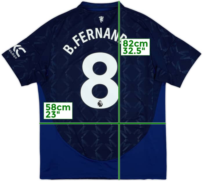 2024-25 Manchester United Away Shirt B.Fernandes #8 - 10/10 - (XL)