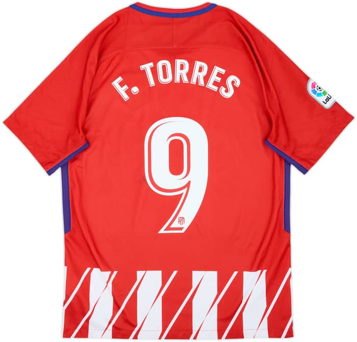 2017-18 Atletico Madrid Home Shirt F.Torres #9 - 7/10 - (M)