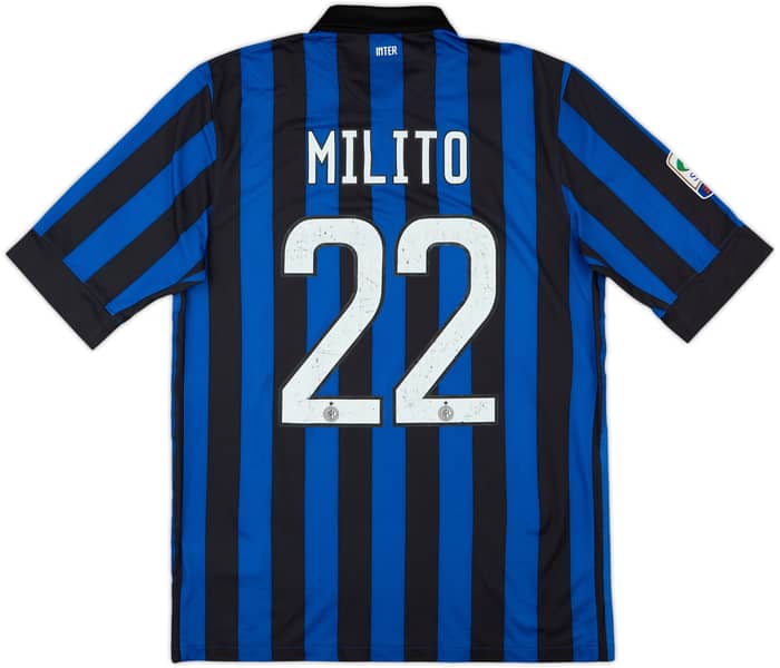 Camiseta de local del Inter Milan 2011-12 Milito #22 - 5/10 - (M)