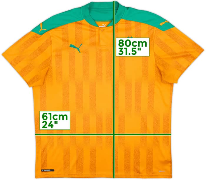 2020-21 Ivory Coast Home Shirt - 7/10 - (XXL)