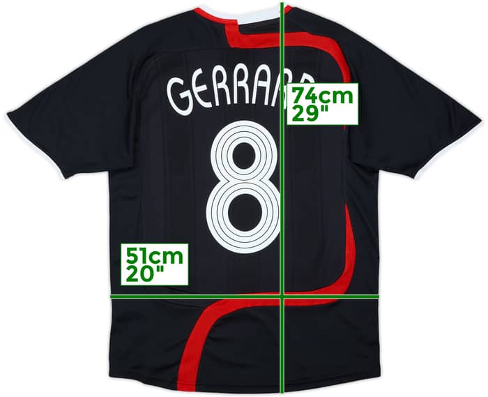 2007-08 Liverpool Third Shirt Gerrard #8 - 6/10 - (M)