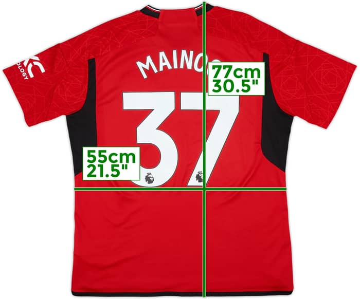 2023-24 Manchester United Home Shirt Mainoo #37 - 10/10 - (XL)