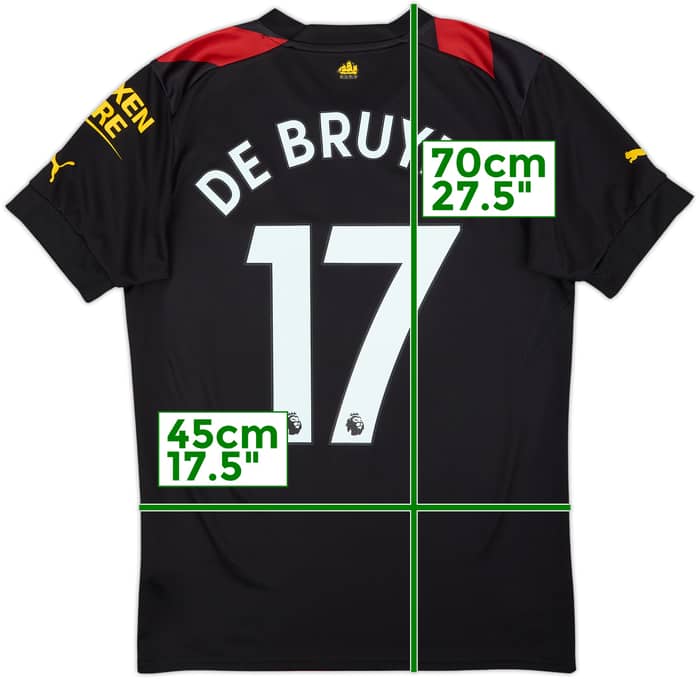 2022-23 Manchester City Away Shirt De Bruyne #17 - 8/10 - (S)