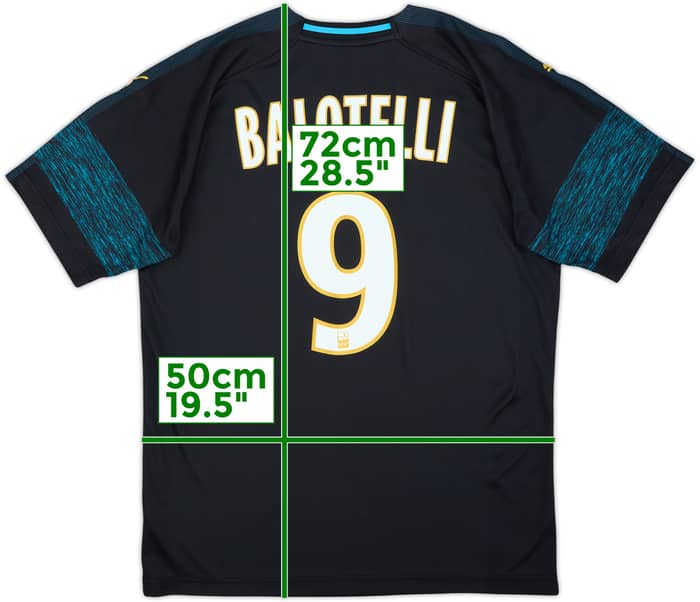 2018-19 Olympique Marseille Away Shirt Balotelli #9 - 8/10 - (M)