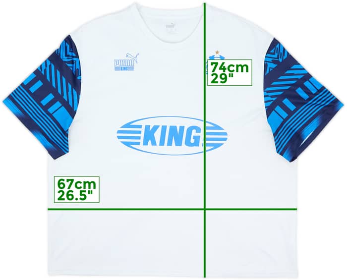 2021-22 Marseille Puma Ftbl Heritage Training Shirt - 6/10 - (XXL)