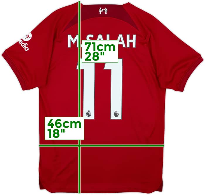 2022-23 Liverpool Home Shirt M.Salah #11 - 6/10 - (S)