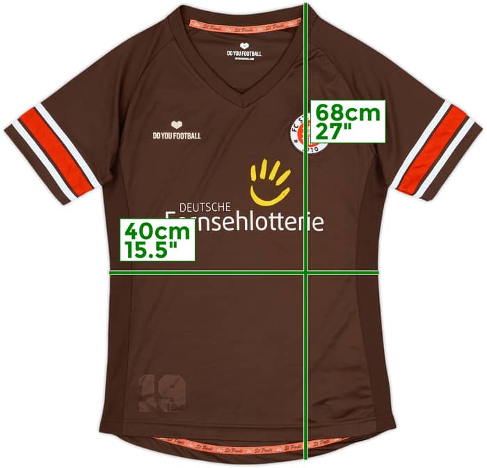 2012-13 St Pauli Home Shirt - 9/10 - (Women's M)