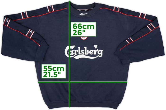 1996-97 Liverpool Reebok Sweat Top - 7/10 - (M)