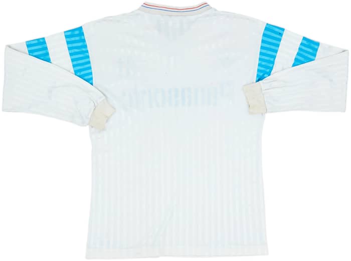 1990-91 Olympique Marseille Home L/S Shirt - 4/10 - (M/L)