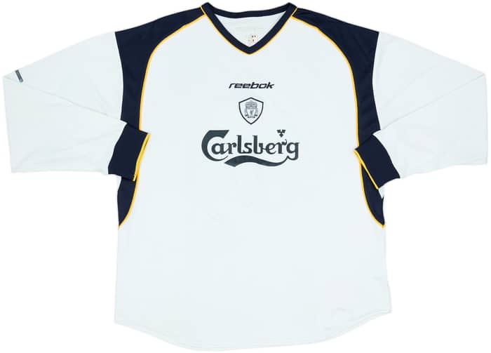 2001-03 Liverpool Away L/S Shirt Gerrard #17 - 6/10 - (XL)