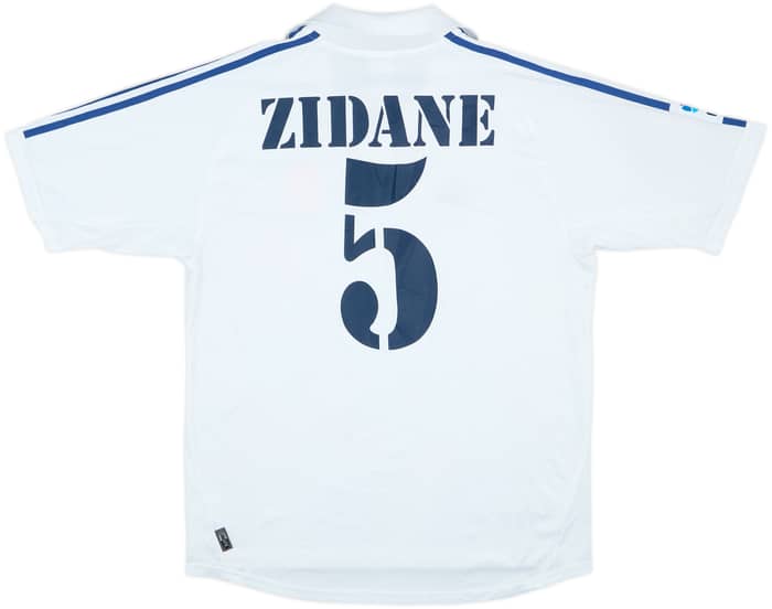 2001 Real Madrid Home Shirt Zidane #5 - 6/10 - (L)