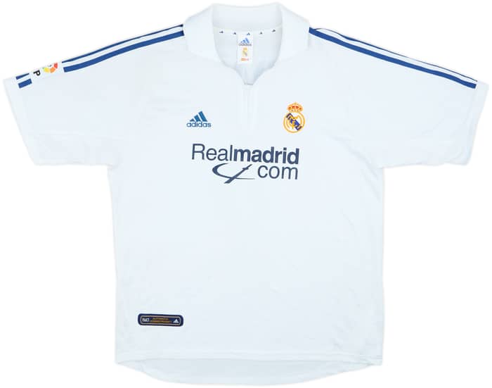 2001 Real Madrid Home Shirt Zidane #5 - 6/10 - (L)