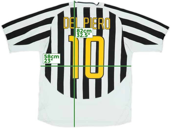2003-04 Juventus Home Shirt Del Piero #10 - 4/10 - (XL)