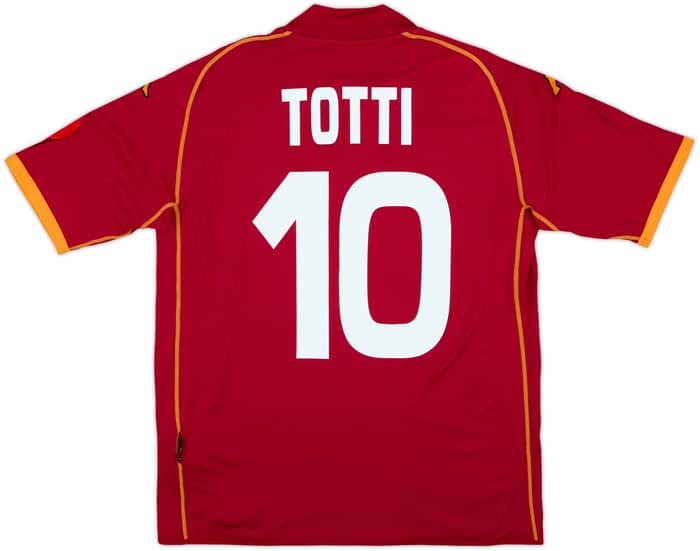 2008-09 Roma Home Shirt Totti #10 - 8/10 - (L)